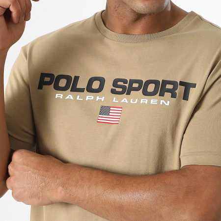 Polo Sport Ralph Lauren - Tee Shirt Regular Logo Sport Camel