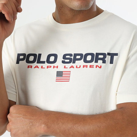 Polo Sport Ralph Lauren - Tee Shirt Regular Logo Sport Beige