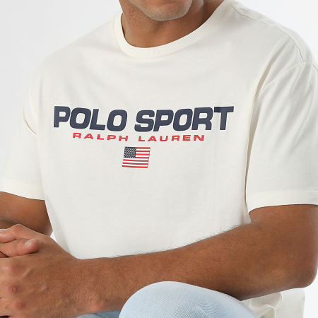 Polo Sport Ralph Lauren - Tee Shirt Regular Logo Sport Beige