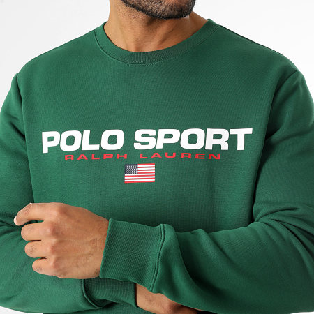 Polo Sport Ralph Lauren - Sweat Crewneck Logo Sport Vert
