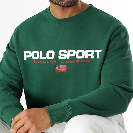Polo Sport Ralph Lauren - Sweat Crewneck Logo Sport Vert