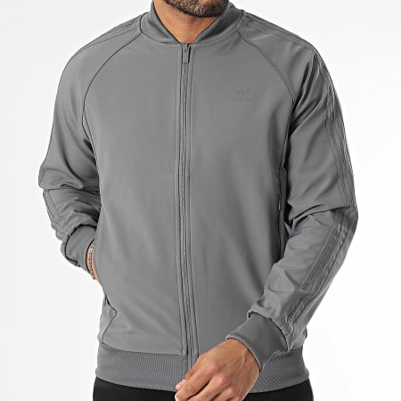 Adidas Originals - Veste Zippée A Bandes Bonded IY4874 Gris