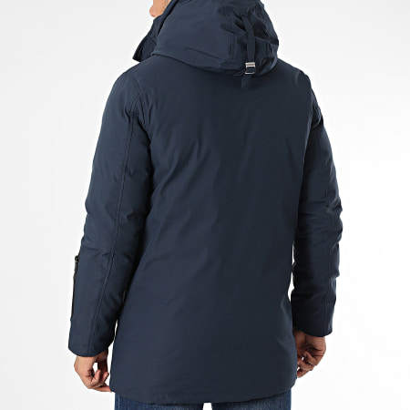 Frilivin - Parka con capucha azul marino