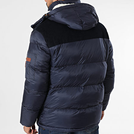 Geographical Norway - Doudoune Capuche Celian Bleu Marine