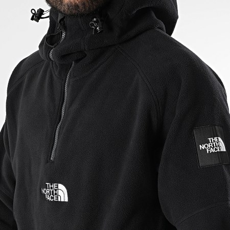 Sweat Polaire Capuche Col Zippe TNF x Yinka Ilori A89GF Noir