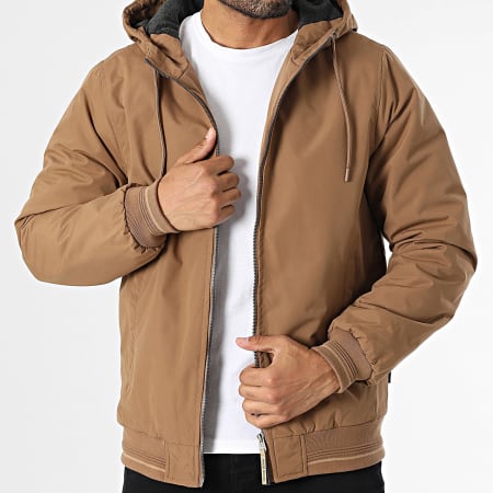 Tiffosi - Veste Zippée Capuche Belcher Marron