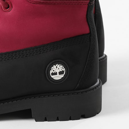 Timberland - Boots Femme Premium 6 In Lace Waterproof A6BET Black Nubuck Dark Pink