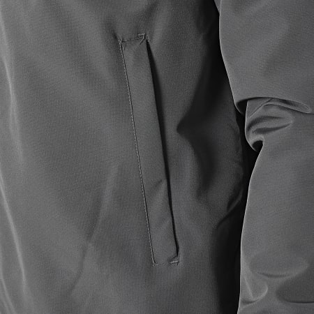 Frilivin - Veste Zippée Capuche Longue Gris Anthracite