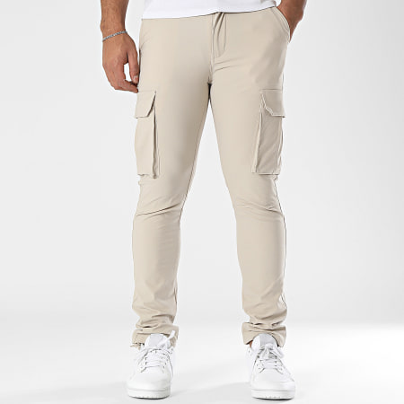John H - Pantalon Cargo Beige