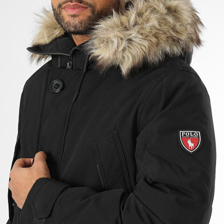 Polo Ralph Lauren - Parka Capuche Fourrure Original Player Noir