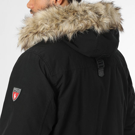 Polo Ralph Lauren - Parka Capuche Fourrure Original Player Noir