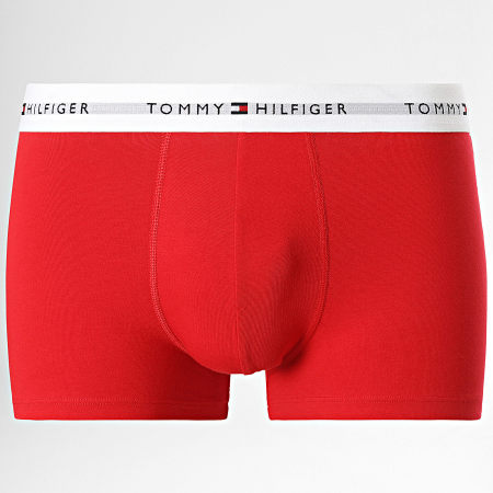 Tommy Hilfiger - Lot De 7 Boxers 3383 Bleu Marine Rouge Noir Bleu Clair Vert Foncé