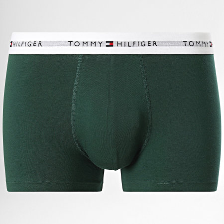 Tommy Hilfiger - Lot De 7 Boxers 3383 Bleu Marine Rouge Noir Bleu Clair Vert Foncé