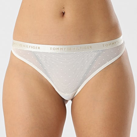 Tommy Hilfiger - Lot De 3 Strings Femme 5534 Blanc Noir Bordeaux