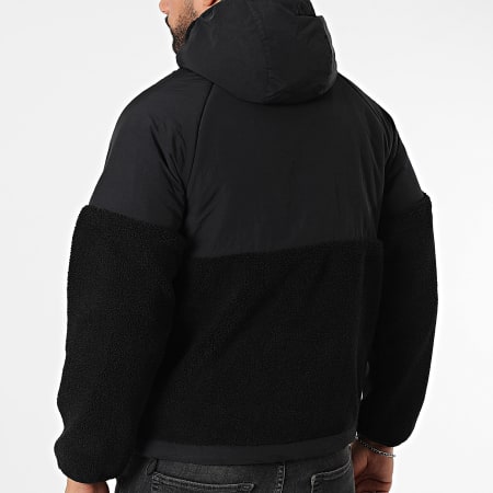 Zayne Paris  - Veste Polaire Zippée Capuche Noir