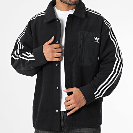 Adidas Originals Veste Polaire A Bandes Polar IZ1834 Noir LaBoutiqueOfficielle