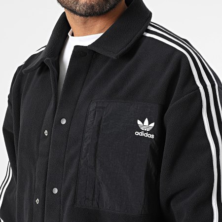Adidas Originals - Polar IZ1834 Chaqueta polar a rayas negra - Ryses