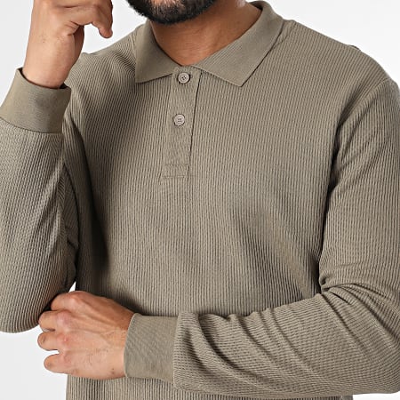 Classic Series - Polo Manches Longues Vert Kaki
