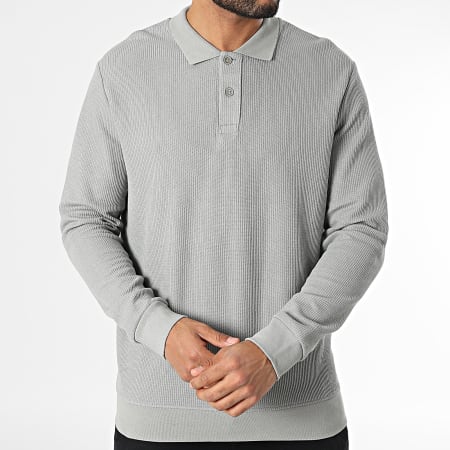 Classic Series - Polo Manches Longues Gris