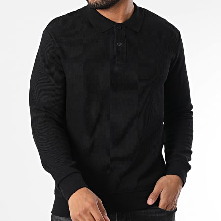 Classic Series - Polo Manches Longues Noir