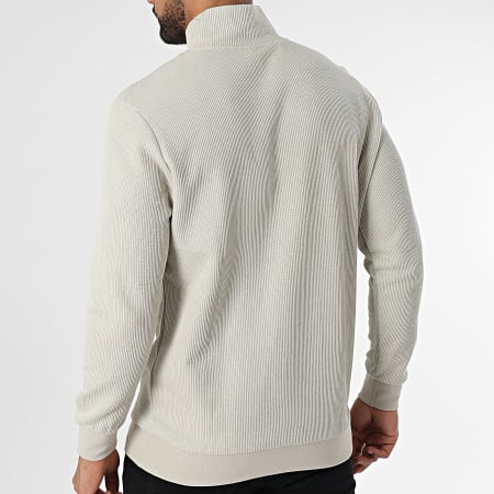 Classic Series - Pull Col Zippé Beige