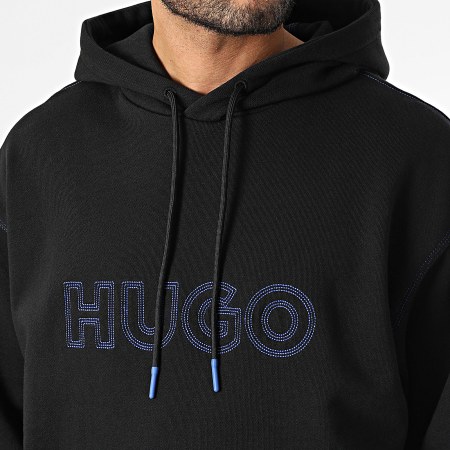 Hugo Blue - Sweat Capuche Nitlogohood 50521697 Noir