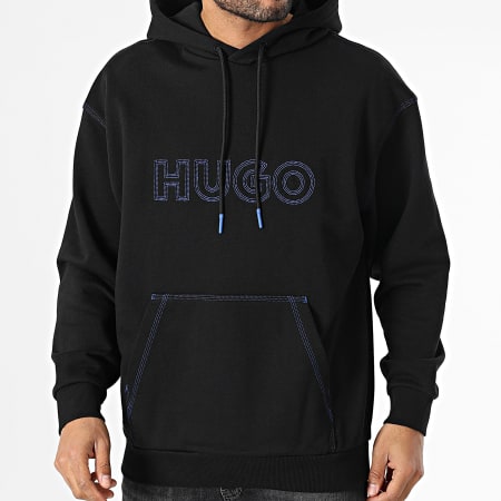 Hugo Blue - Sweat Capuche Nitlogohood 50521697 Noir