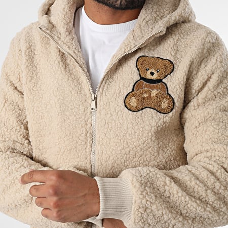Veste Zippee Capuche Sherpa AB3916 Beige