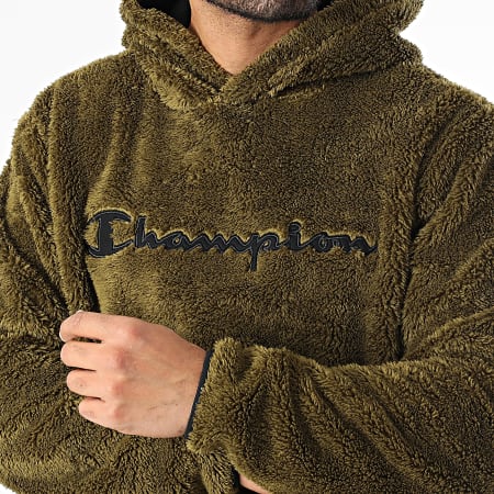 Champion - Sweat Capuche 220445 Vert Kaki