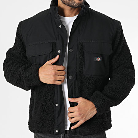 Dickies Pinesdale Sherpa Jas A4Z2Q Zwart Ryses