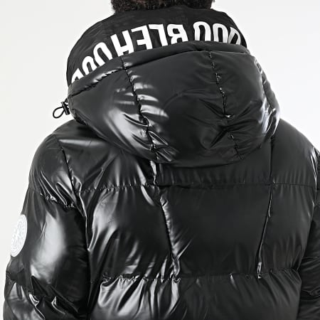 DoubleHood - Chaqueta negra con capucha Delta