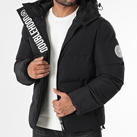 DoubleHood - Chaqueta con capucha Hummer Negra