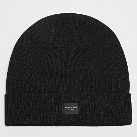 Jack And Jones - Lot Echarpe A Carreaux Et Bonnet Frost Noir Blanc