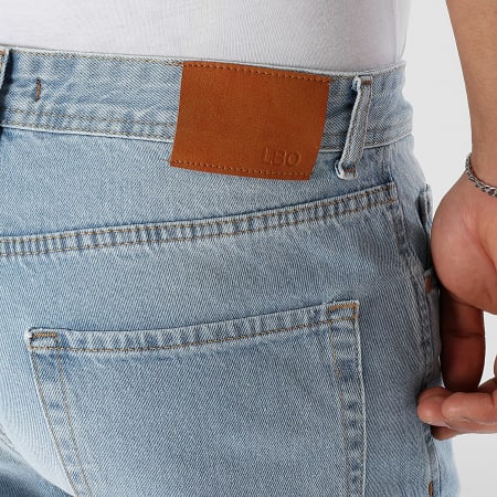 LBO - 3474 Vaqueros rectos relajados de mezclilla azul