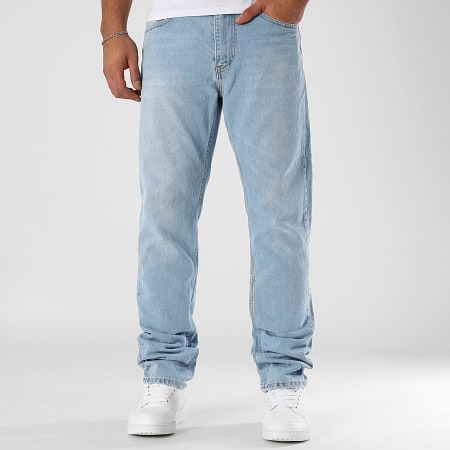 LBO - 3474 Vaqueros rectos relajados de mezclilla azul