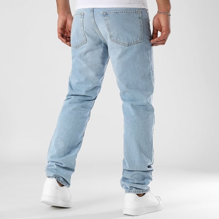 LBO - 3474 Vaqueros rectos relajados de mezclilla azul