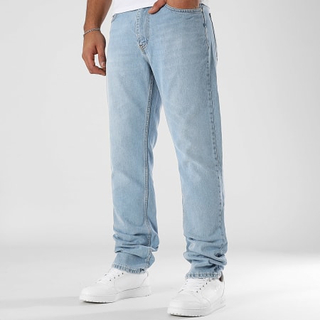 LBO - 3474 Vaqueros rectos relajados de mezclilla azul