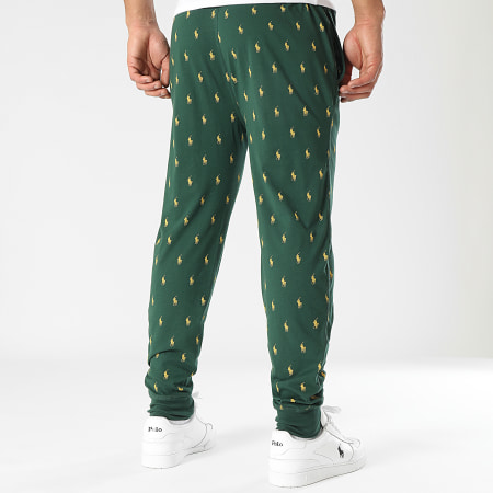Polo Ralph Lauren Pantalon Jogging All Over Player Vert Foncé