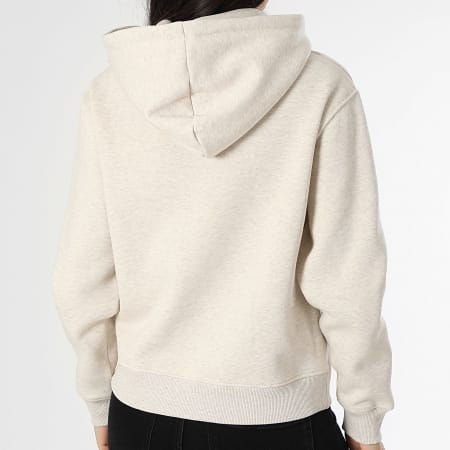 Tommy Hilfiger Women's Hoodie Corp Logo 3598 Beige Chiné Ryses