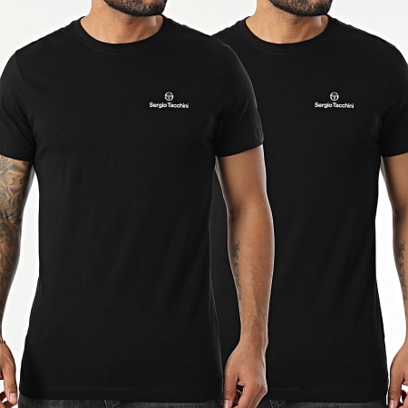 Sergio Tacchini Set di 2 magliette 39493136 Nero Ryses