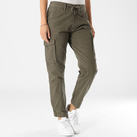 Teddy Smith - Turbulence Pantalones Cargo Mujer 30116979D Caqui Verde