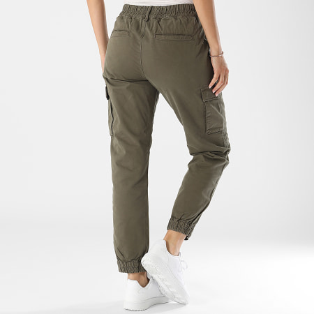 Teddy Smith - Turbulence Pantalones Cargo Mujer 30116979D Caqui Verde