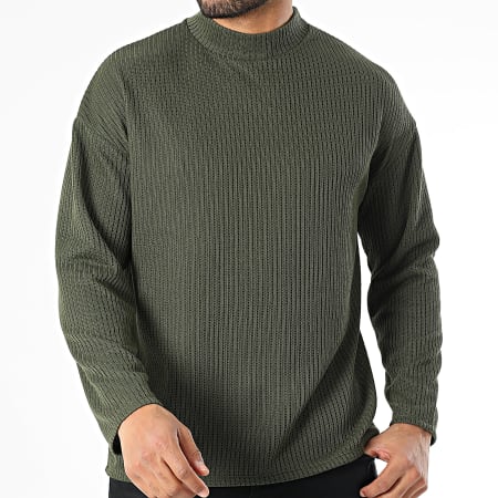 Uniplay - Pull Col Montant Vert