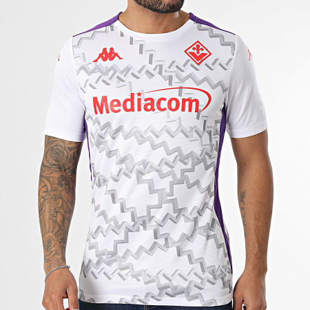 Kappa Aboupre Pro 8 Fiorentina Maglia da calcio 331U1KW Bianco Ryses