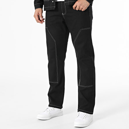 KZR - Ensemble Veste Jean Et Jean Noir