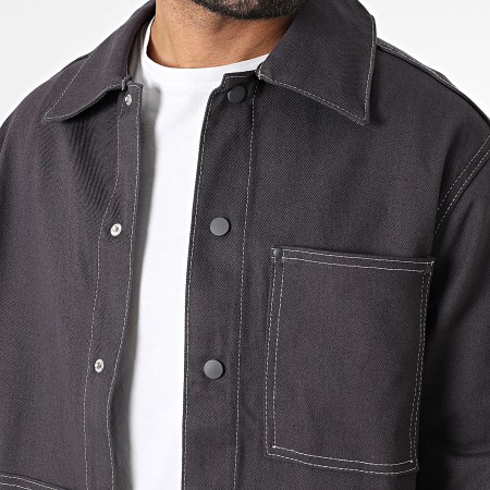 KZR - Ensemble Veste Jean Et Jean Gris Anthracite