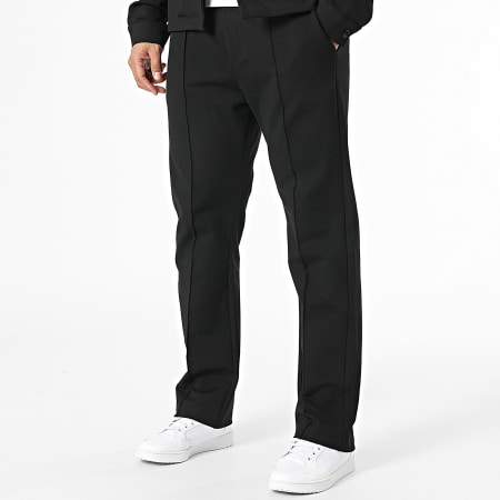 KZR - Ensemble Chemise Manches Longues Et Pantalon Noir