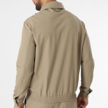KZR - Ensemble Veste Zippée Et Pantalon Vert Kaki