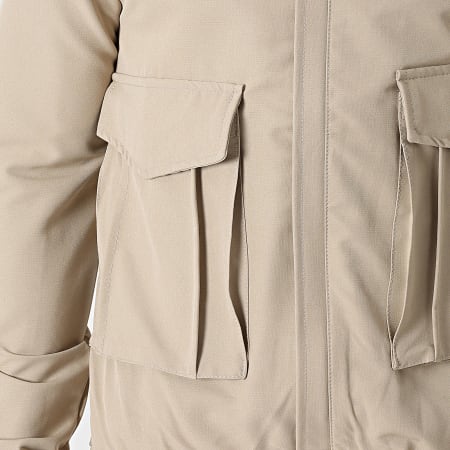KZR - Ensemble Veste Zippée Et Pantalon Beige