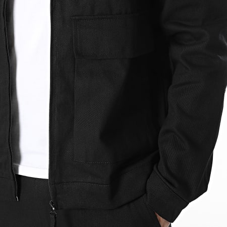 KZR - Ensemble Veste Zippée Et Pantalon Cargo Noir